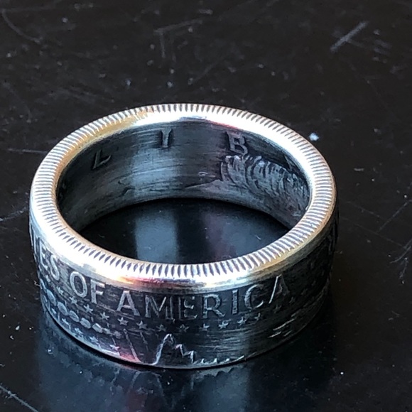 US Kennedy Half-Dollar Ring, Coin Rings, Rings, - Picture 4 of 8